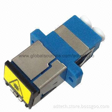 Fiber-optic Coupler LC with Metal Dust Shutter, Single Mode